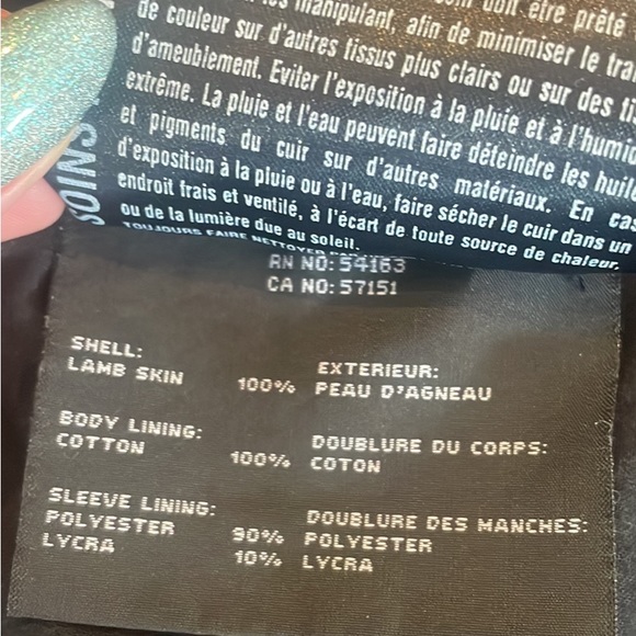 Andrew Marc x Richard Choi Moto Genuine Lambskin Leather Jacket - Picture 6 of 6